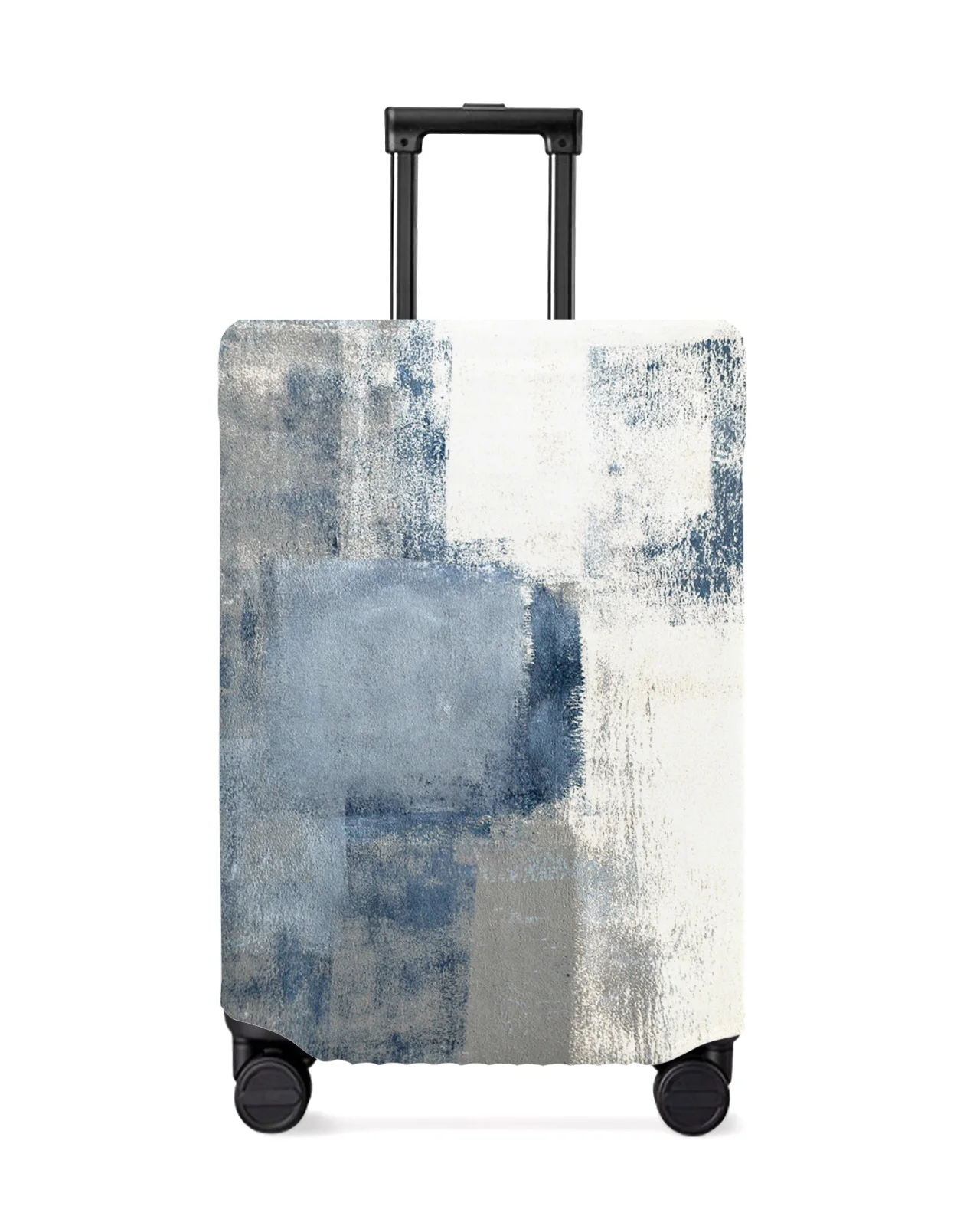 

Oil Painting Abstract Geometry Blue Travel Luggage Cover Elastic Baggage Cover Suitcase Case Dust Cover Travel Accessories