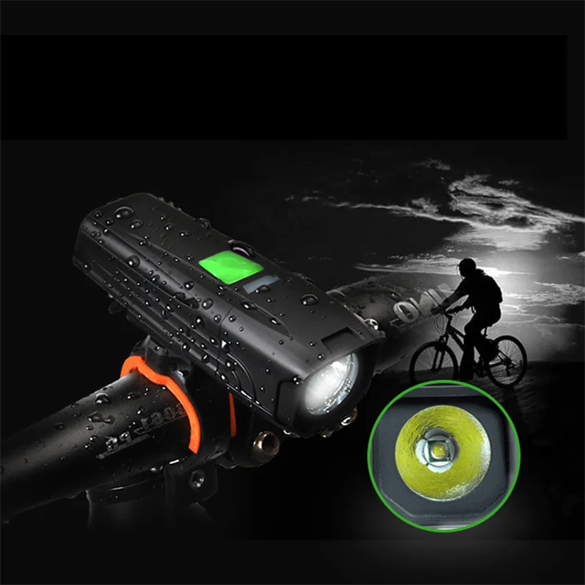 

Front Light Bicycle For Induction Usb Lamp Flashlight With Charging High Power Rechargeable Led Headlamp Set Torch Lights Stand