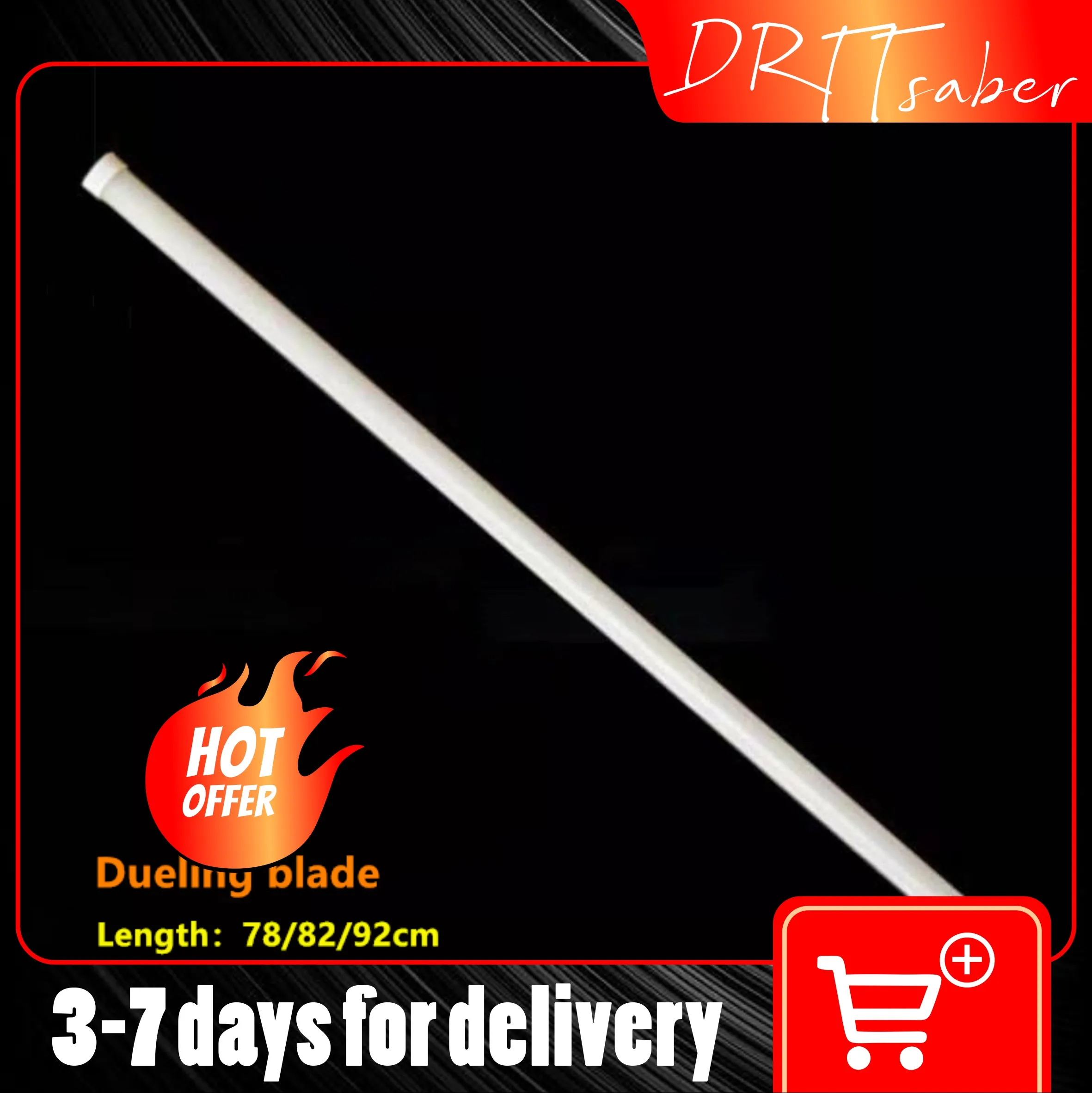 

Skywalker Luke Jedi Smith Heavy Dueling Blade Tubes With Tips Lightsaber Blade High Quality PC Fits for Length 78/82/92cm Blade