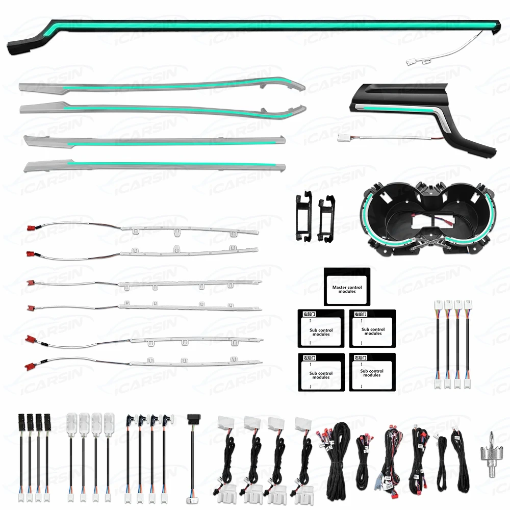 ICarsin улучшенное окружающее освещение для Audi B9 A4/A5/S5 интерьерная зеркальная