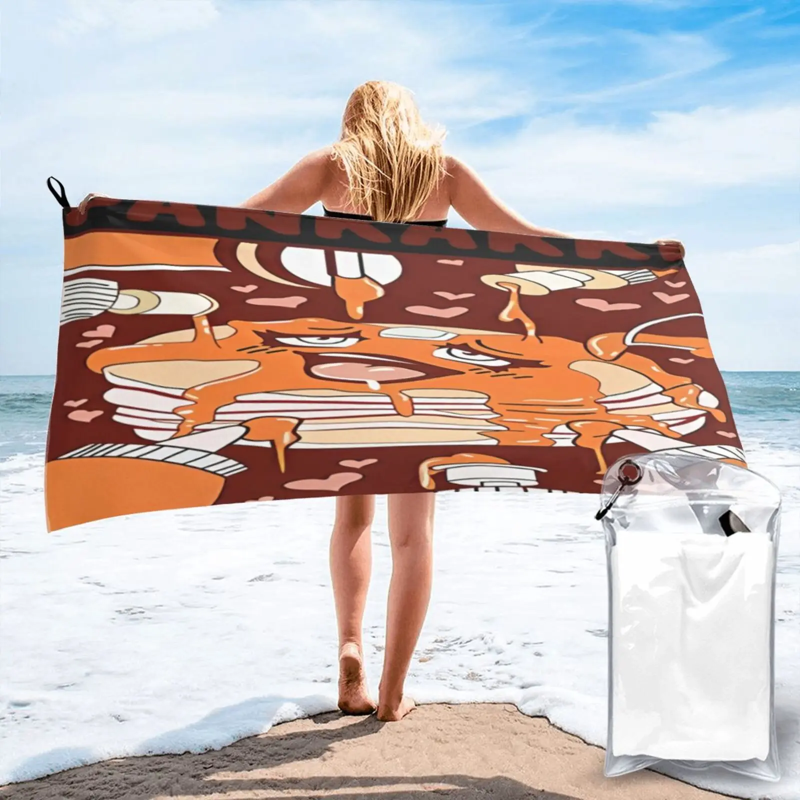 

Pankakke Ecchi Food Hentai торт Cupkakke пляжное полотенце для лица для ванны и сауны пляжная одежда пляжное одеяло спа банное полотенце для волос