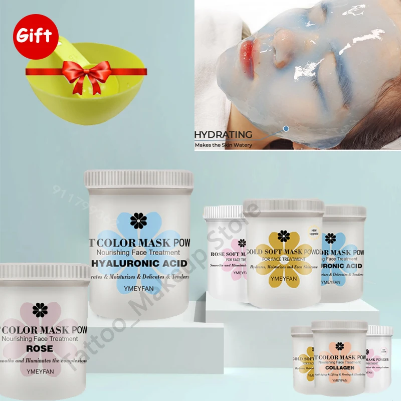 

250g HydroJelly Mask Powder Soft Jelly Mask Powder Facial Skin Care Whitening Rose Collagen Peel DIY Rubber Facial Jelly Mask