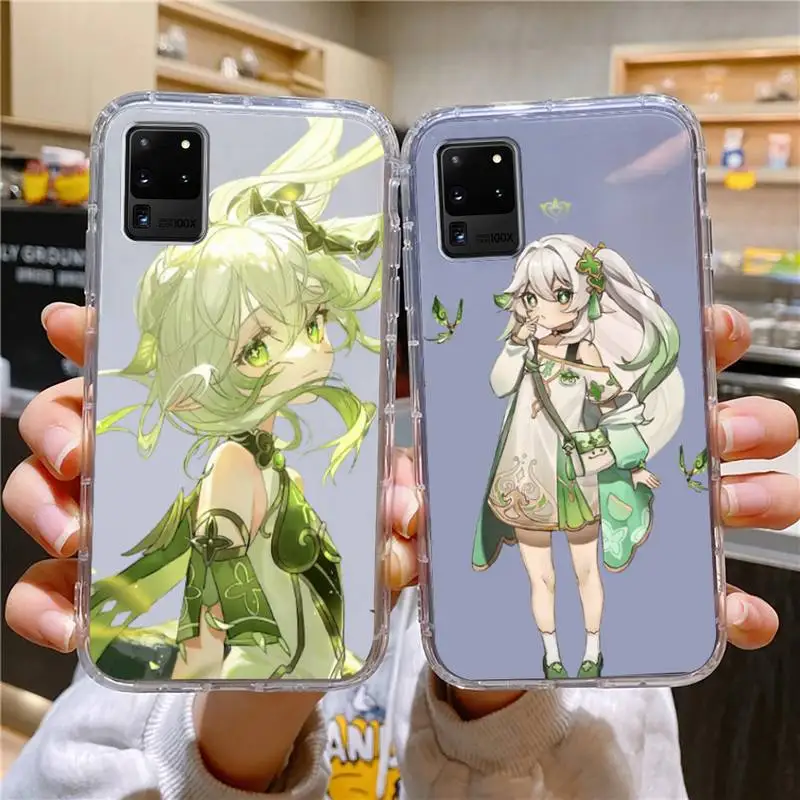 

Genshin Impact Nahida Phone Case For Samsung Galaxy S10 S10e A70 Edge S22 S23 Plus Ultra Note10 Transparent Cove