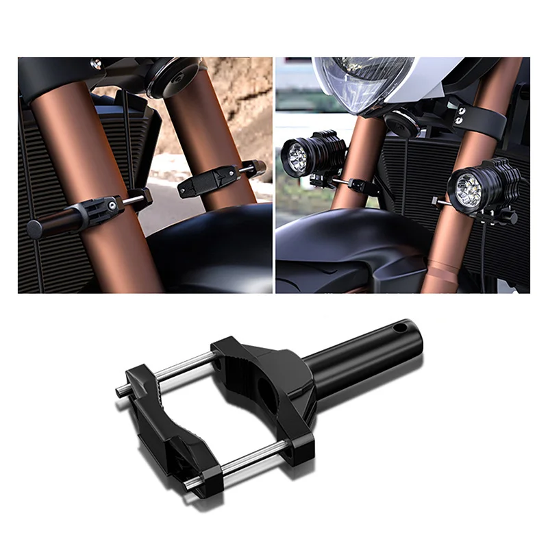 

Universal Mount Bracket For Motorcycle Bumper Modified Headlight Stand Spotlight Extension Pole Frame Support Extension Bracket