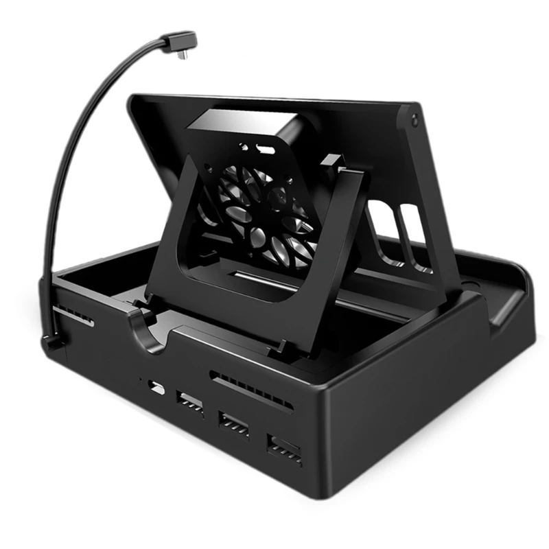 

Док-станция с подставкой для вентилятора 4-в-1 стандартный интерфейс Type-c PD/60 Вт