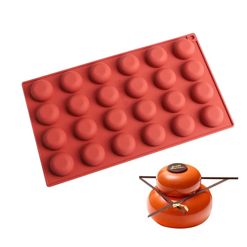 

Round Silicone Cake Decorating Mold for Baking Flat Cylinder Mould Dessert Mousse Pastry Pan Bakeware