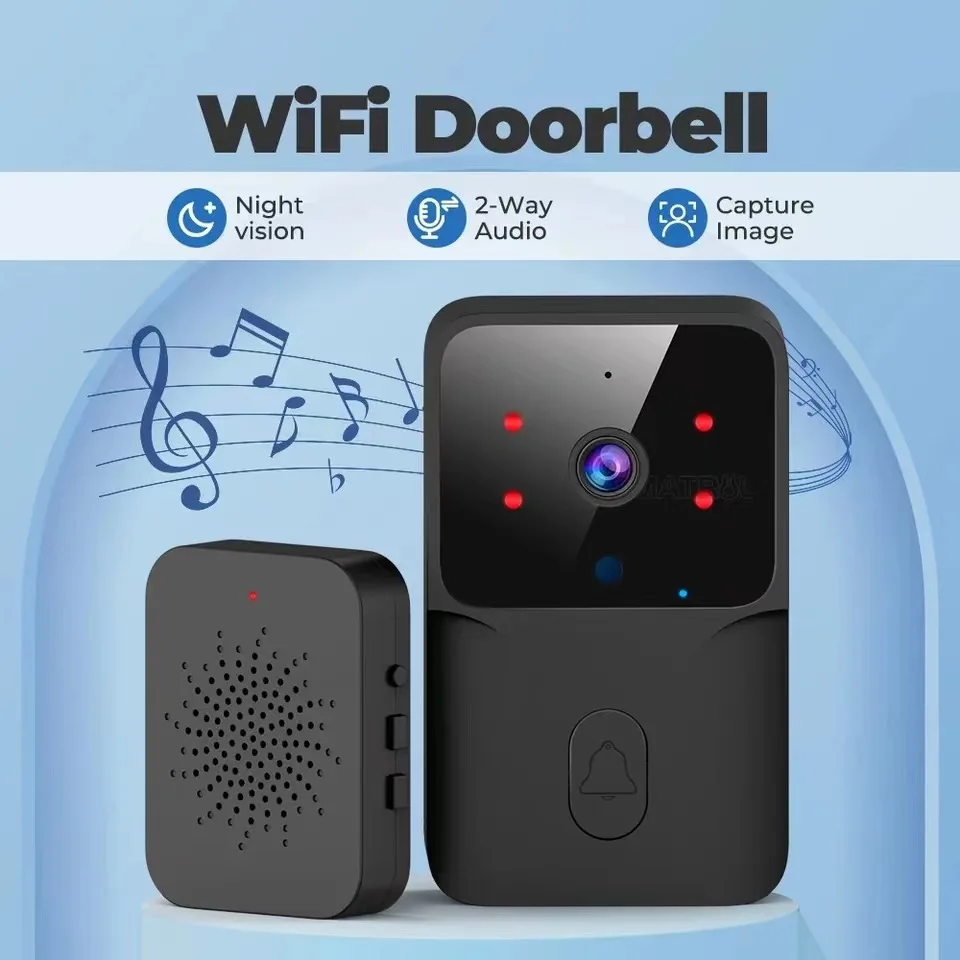 Фото Умный Wi-Fi беспроводной видео дверной звонок телефон камера безопасности дверной звонок кольцо домофон для домофонов наблюдение дома №2