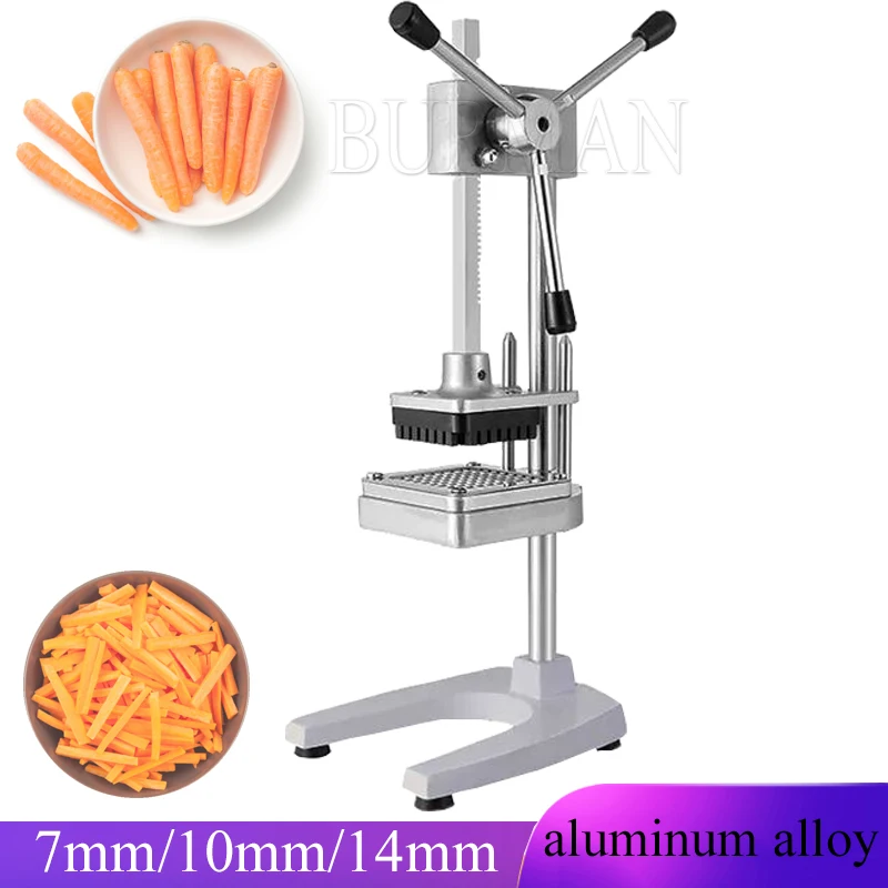 Вертикальный ручной резак для картофеля фри коммерческий редиса огурца