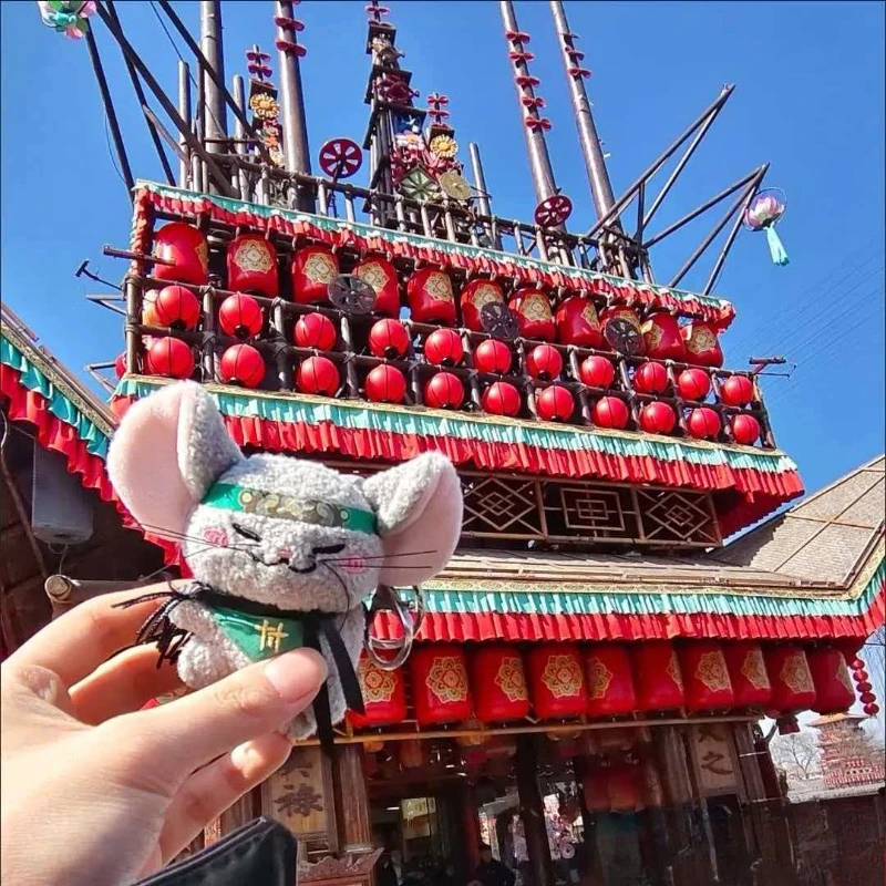 Фото 11 см Игровая фигурка Jiuliu Mouse из игры WHERE WINDS MEET, милая мягкая хлопковая кукла в виде животного, мультяшная аниме-мини-игрушка, декор для фанатов, подарки №4