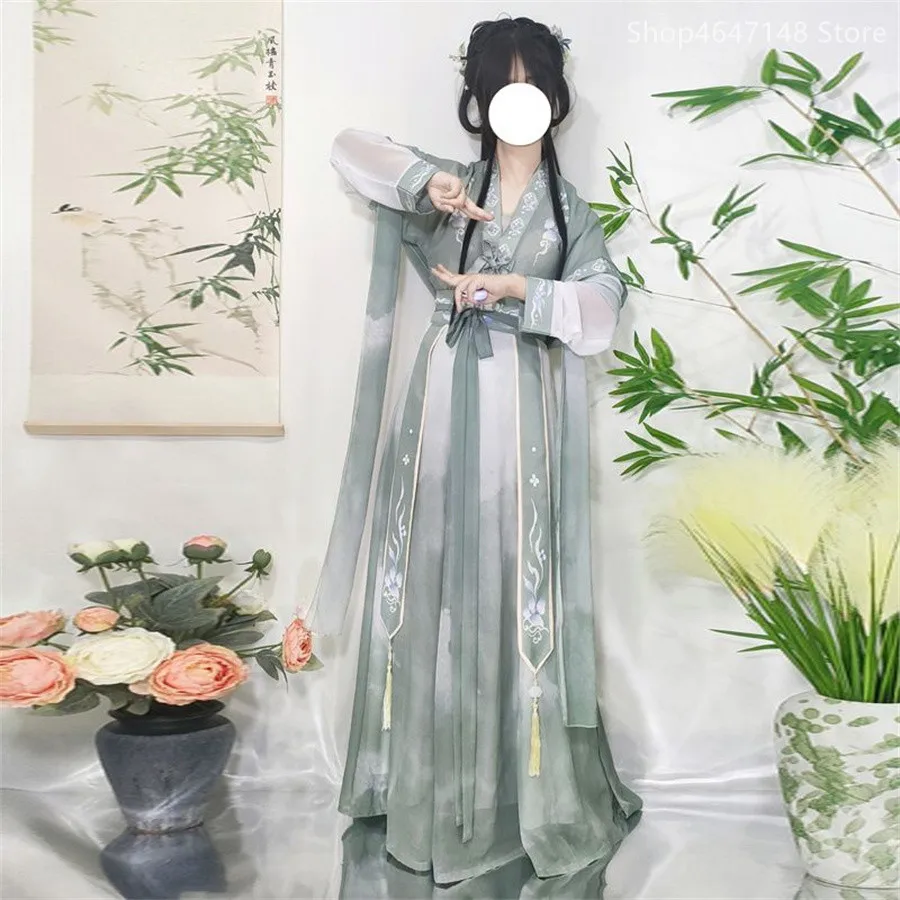 Женское платье ханьфу в китайском стиле традиционное элегантное принцессы с
