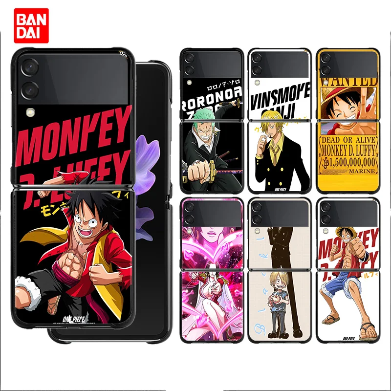 

One Piece Luff Zora Manga Anime Phone Case For Samsung Galaxy Z Flip Flip3 Zflip Zflip3 5G Back Cover Luxury Fashion Thin Style