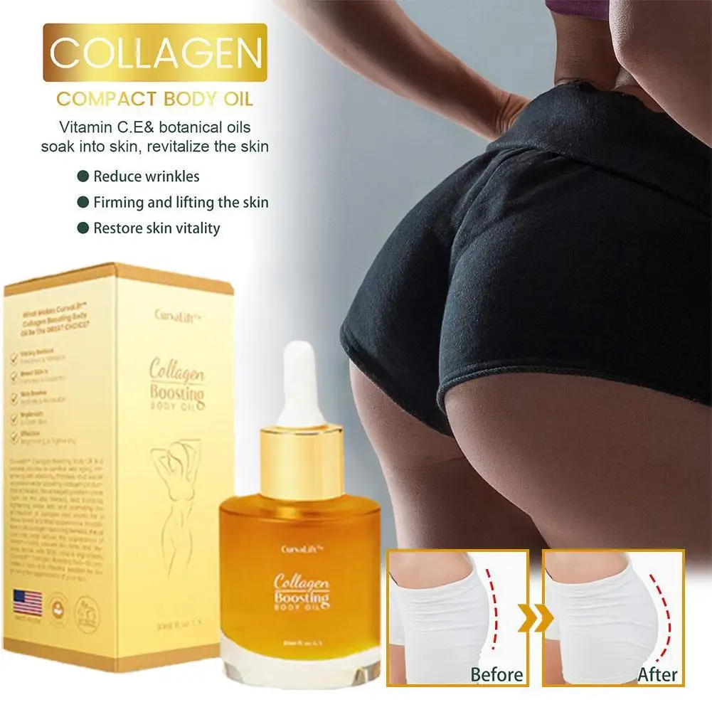 

Коллагеновое масло для тела, увлажняет, подтягивает грудь, ягодицы, живот, бедра, верхнюю часть рук, масло для ухода за кожей