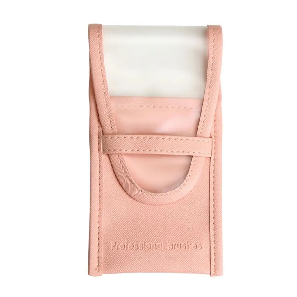 

Matte Leather Anti-scratch Women Makeup Brushes Bag Mascara Holder Pouch