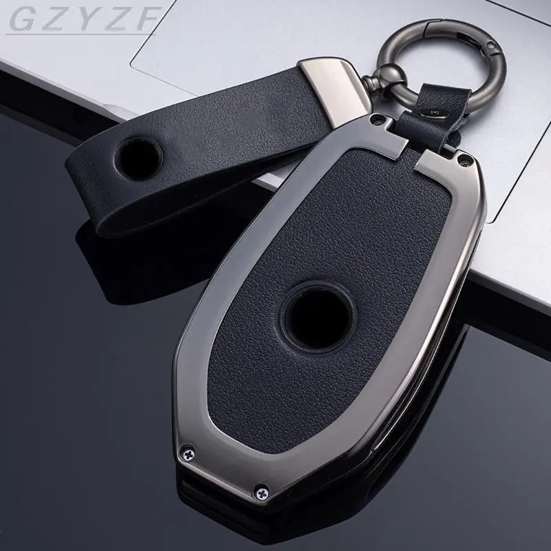 Кожаный + цинковый сплав чехол для автомобильного ключа BMW 5 7 серии G11 G12 G30 G31 G32 I8 I12