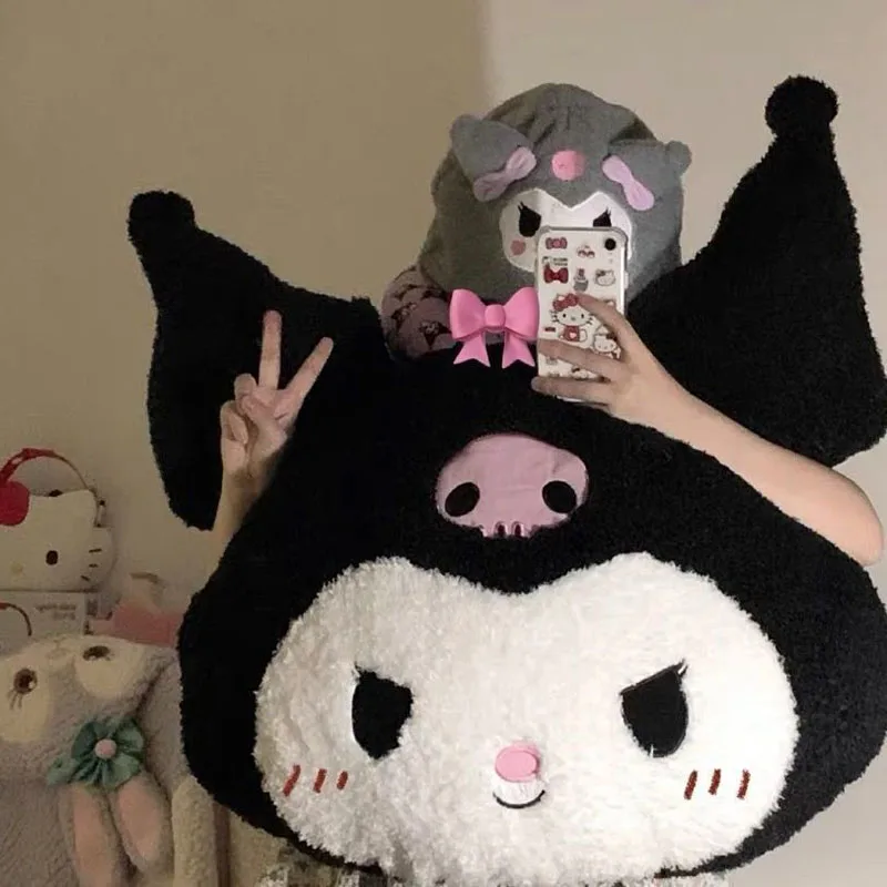 

Kawaii Sanrios Plush Pillow Soft Kuromi My Melody Cartoon Anime Doll Stuffed Plush Toys for Kids Birthday Gifts
