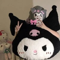 5060cm kawaii sanrios plush pillow soft kuromi my melody cartoon anime doll stuffed plush toys for kids birthday gifts