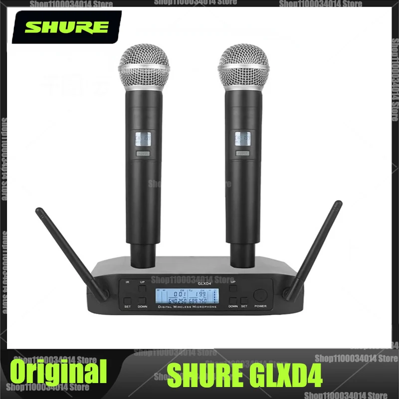 

Original SHURE GLXD4 Wireless Microphone UHF 640-690MHz Professional Handheld Mic Karaoke Church Show Meeting Studio Recording