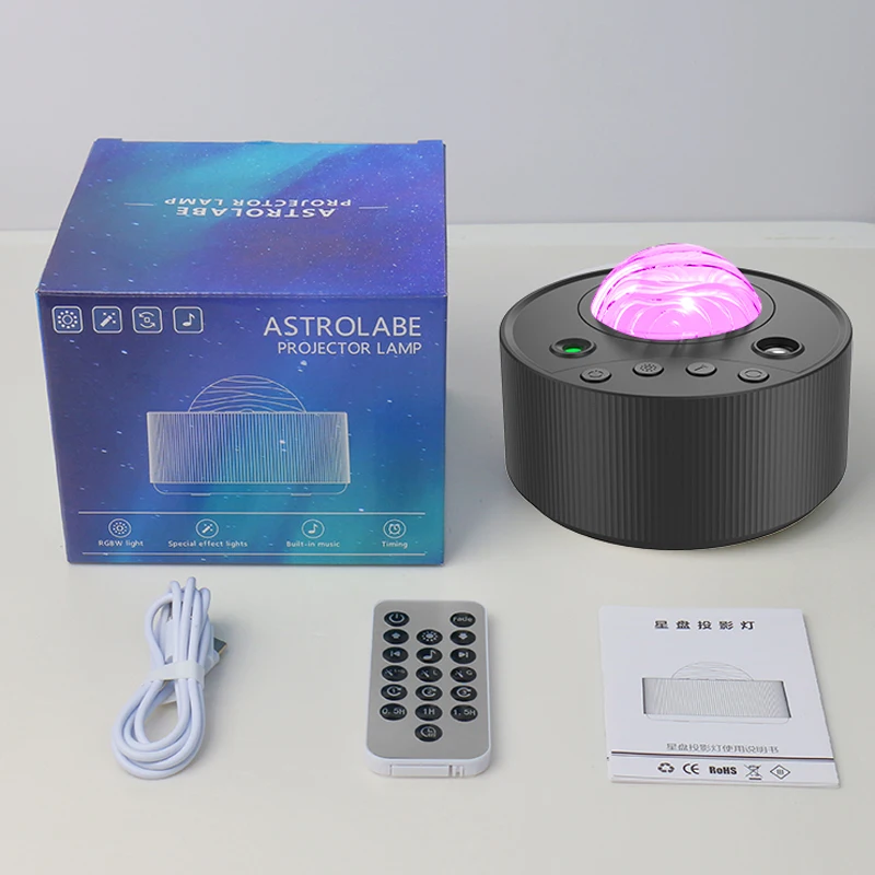 Вращающаяся лампа-проектор USB Aurora Star ночник луна Wi-Fi светодиодный Звездный