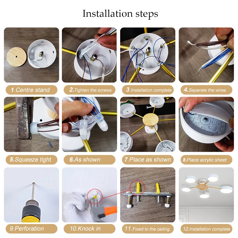 Светодиодный потолочная лампа люстра для столовой Потолочная гостиной спальни