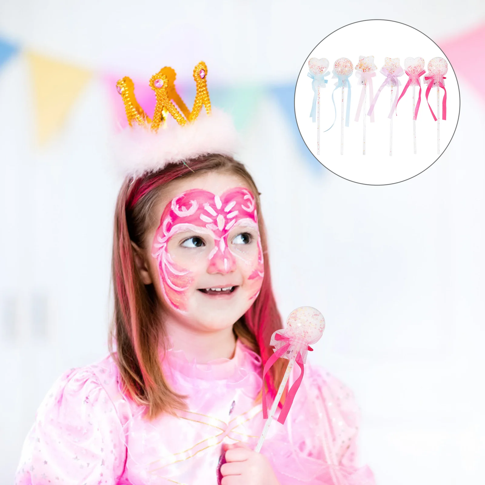 

Fairy Wand Balloonstick Sticks Party Led Lightgirls Star Glowing Girl Luminous Flashing Bubble Prop Shining Wands Kidsshape Toys