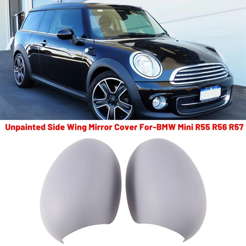 

Door Side Wing Mirror Cover Rearview Mirror Cover For-BMW Mini R55 R56 R57 51162754913 51162754914-C