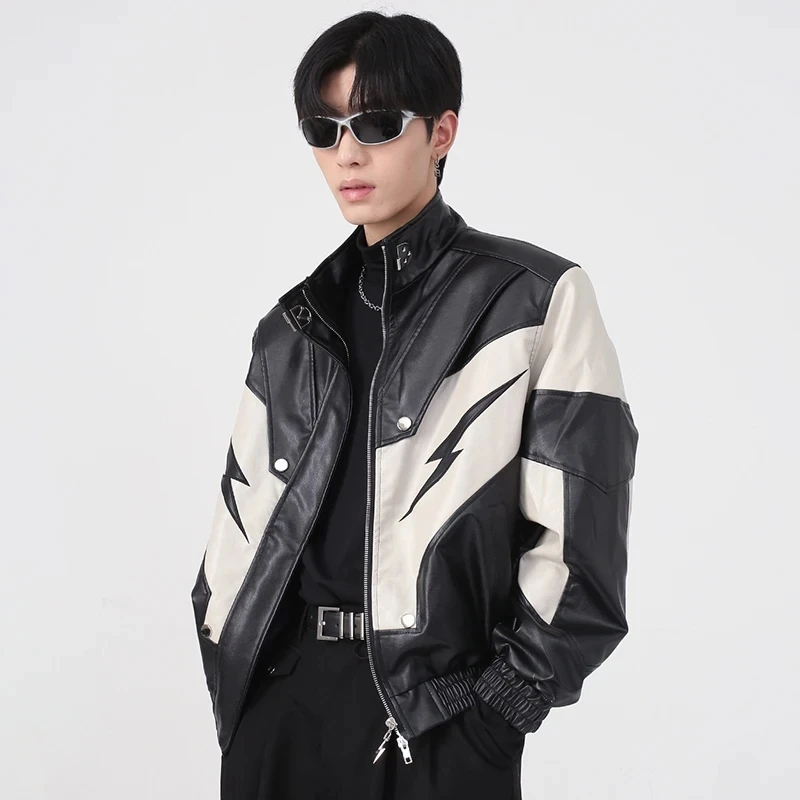 New Varsity Jacket Pu Leather Bomber Jacket Men's Women's Coats Stand-up Collar Streetwear Casual Autumn Winter Jacket Fashion