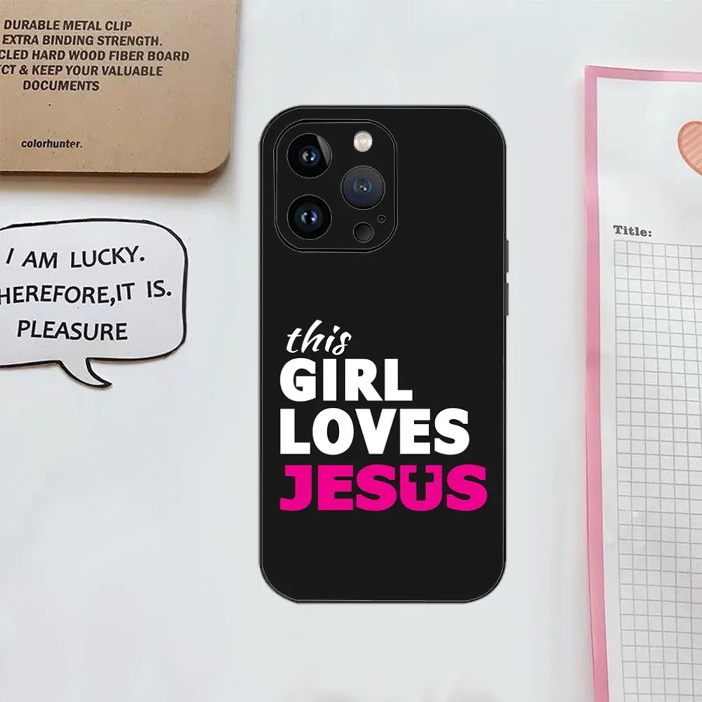 Чехол для телефона F-Faith Jesus Art Words Iphone 16 15 11 13 14 Pro Max 7 8 Plus X Xr Xs 12 mini чехол