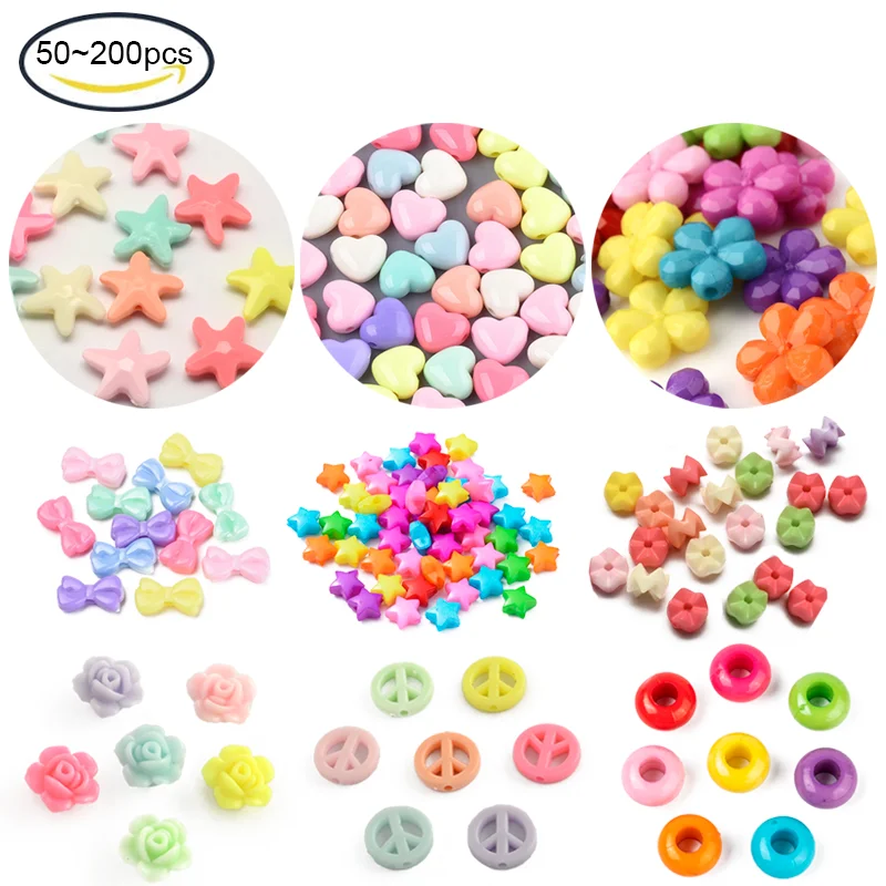

50~200PCS Opaque Acrylic Beads Bowknot Mixed Color 11x20x5.5mm Hole: 3mm