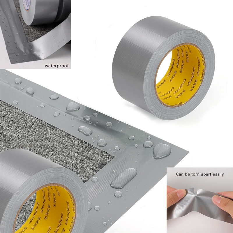 

Waterproof Tape Super Sticky Cloth Duct Tape Carpet Floor High Viscosity 10m Strong Seal Tape DIY Household Adhesive Fixing Tape