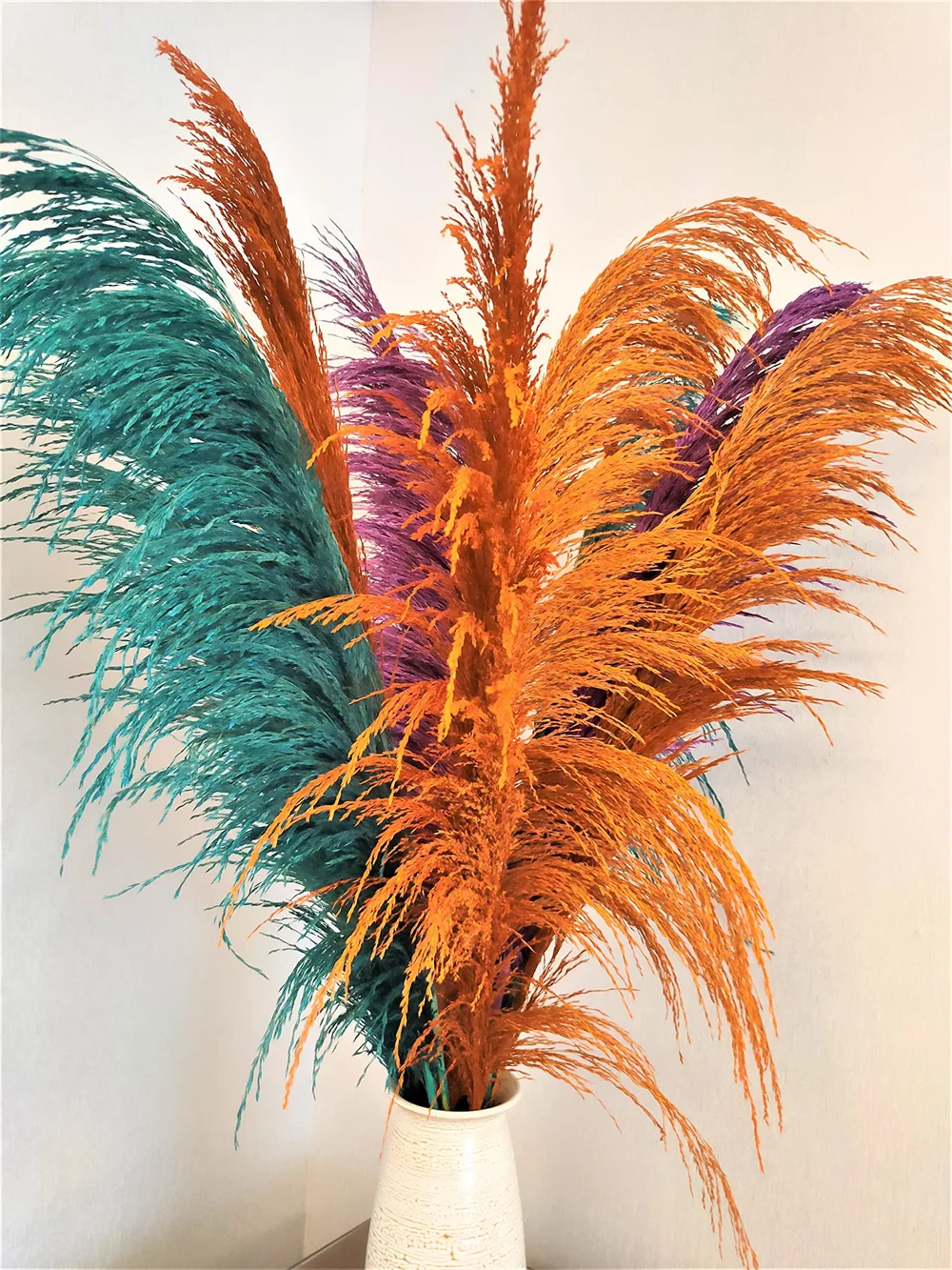 Высокая пампасная трава 80-120 см натуральный коричневый пампасный цветочный