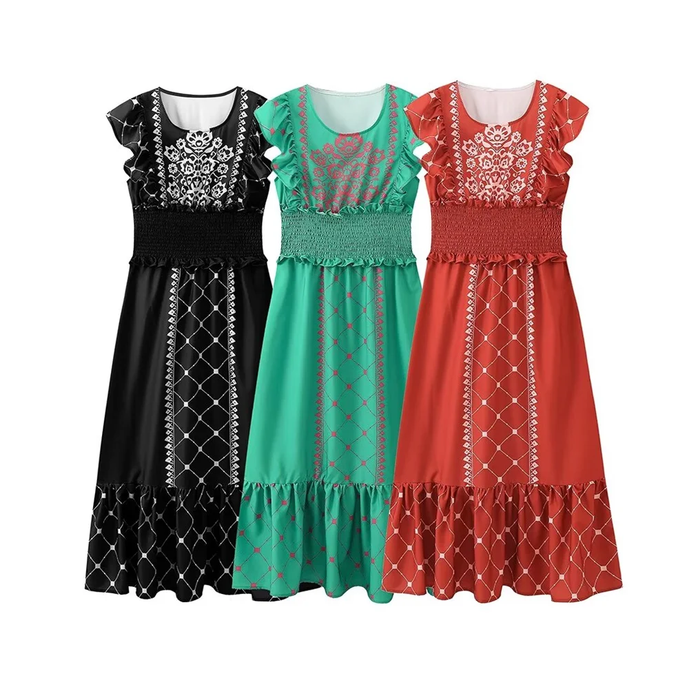 Новое летнее модное платье-пуловер без рукавов с принтом UNIZERA