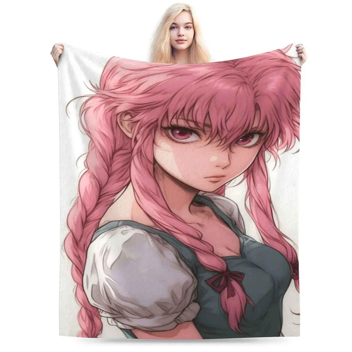 Gasai Yuno ультрамягкое одеяло из микрофлиса