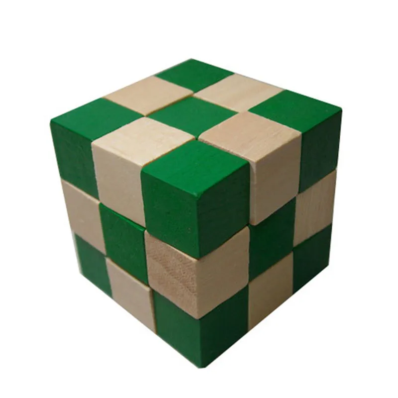 Kong Ming lock magic ruler Intelligence Lock Traditional Wooden Brain Teaser Puzzle Educational Toys Magic Cube