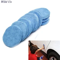 5 diameter microfiber wax applicator polishing sponges pads car washer sponges car motorcycles accessories blue