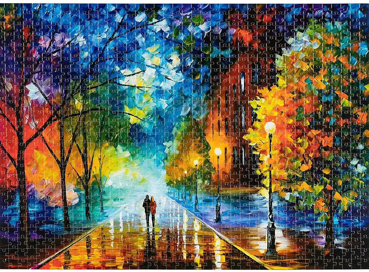 

Romantic Street Scene Educational Jigsaw Puzzles for Adults Teens Child Brain Challenge Daily Game pre school educational toys