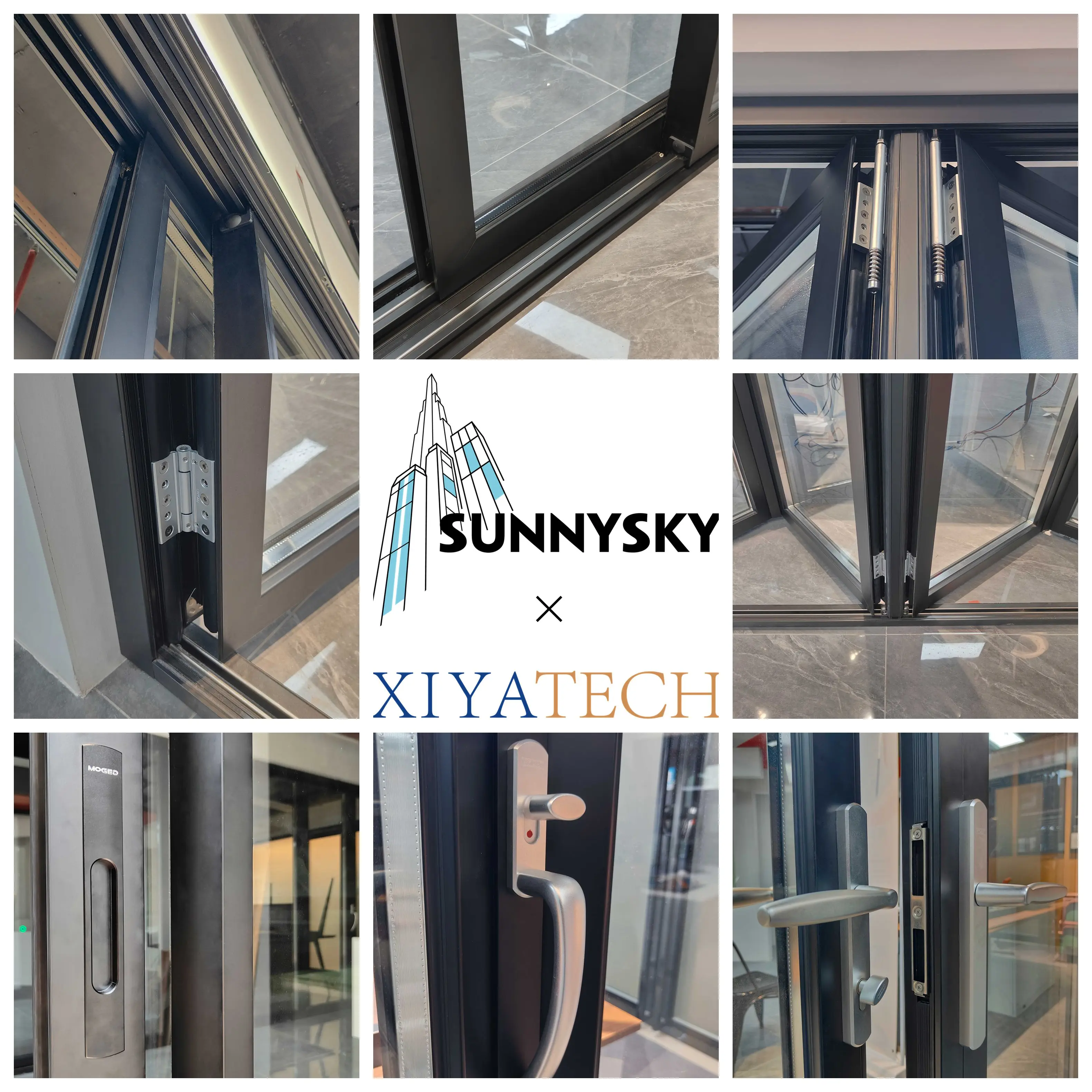 Фото Алюминиевые двери и окна Sunnysky Custom Florida с индивидуальным дизайном, устойчивые к ураганам, безопасные, для дома №2