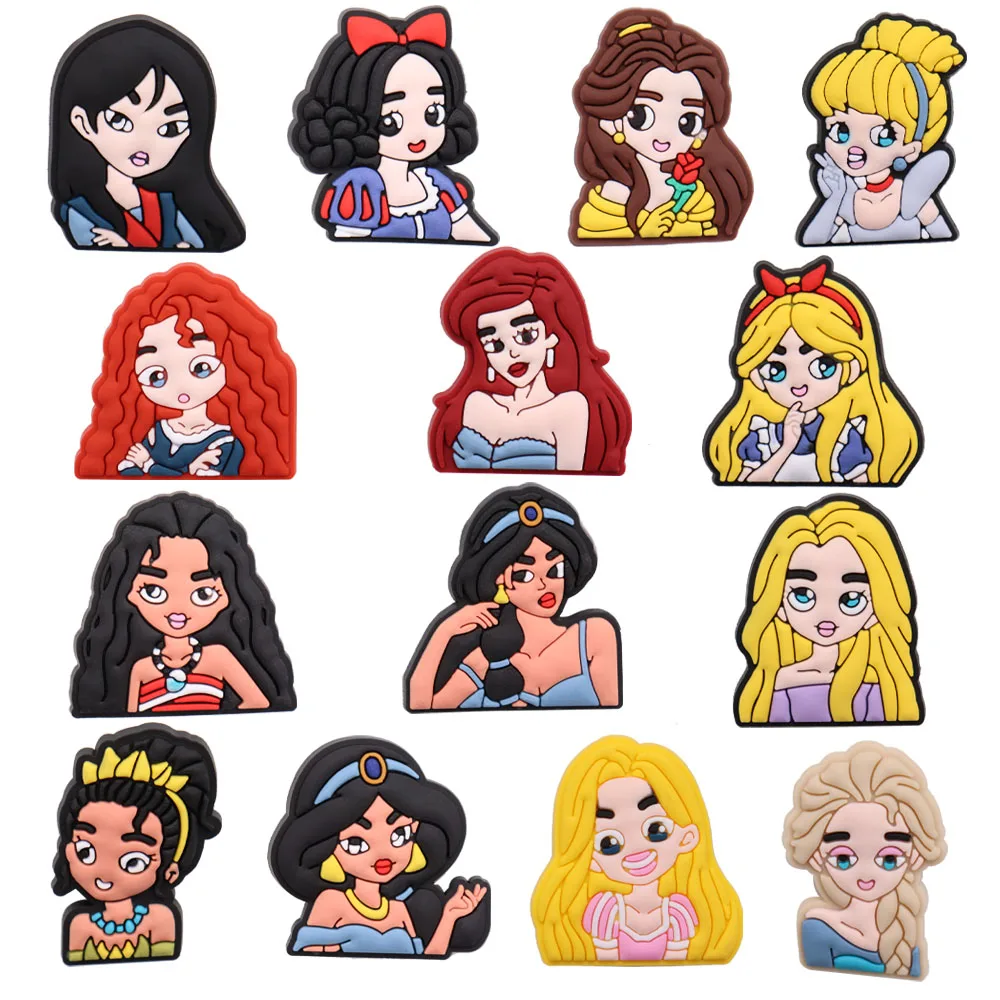 

1PCS PVC Shoe Charms Girls With Various Characteristics Buckle Clog Croc Jibz Garden Shoes Ornaments Silicone Crocs Slipper