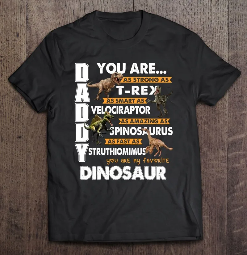 

Мужские футболки на День отца с динозавром, рубашка для мужчин, необходимые мужские топы, большие размеры