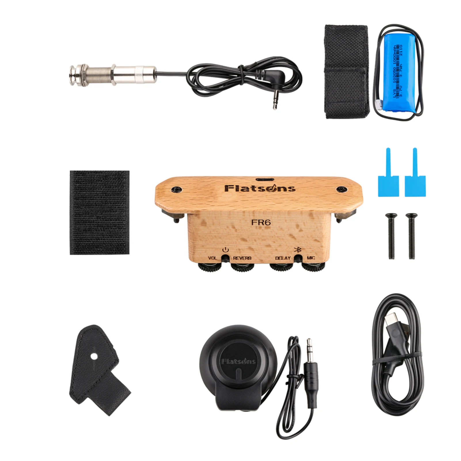 

Guitar Resonant Pickup Fit For Native Guitars And Classical Guitars Reverb Effect With Delay Long Usage Time