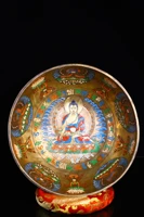 10 tibetan temple collection old bronze gilt painted medicine buddha buddha sound bowl prayer bowl buddhist utensils town house