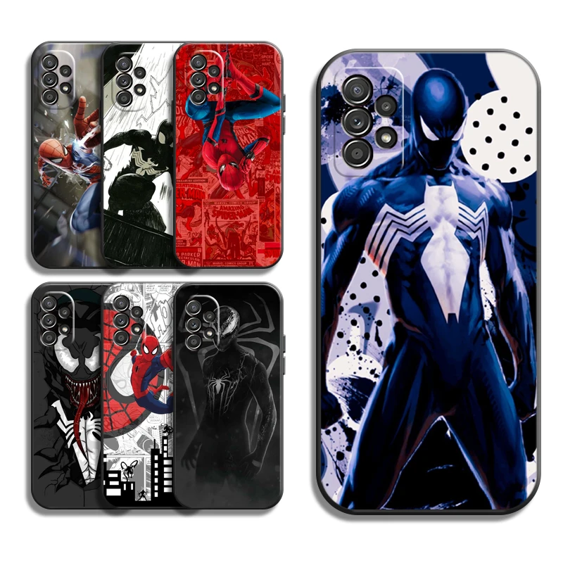 

Marvel Spiderman Phone Cases For Samsung Galaxy S20 FE S20 Lite S8 Plus S9 Plus S10 S10E S10 Lite M11 M12 Soft TPU Funda