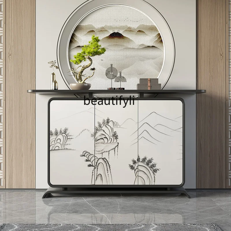 Новый входной шкаф в китайском стиле стол из массива дерева обеденный боковой