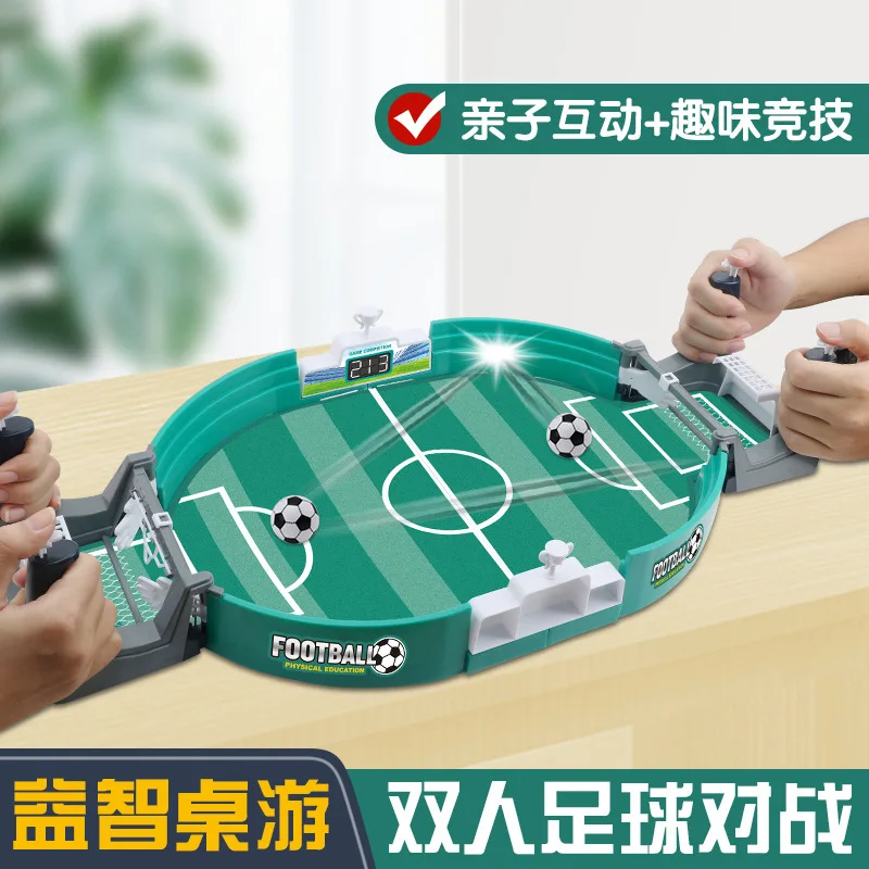 

Table football cross-border puzzle for children Handheld fighter parent-child table game large football field toys