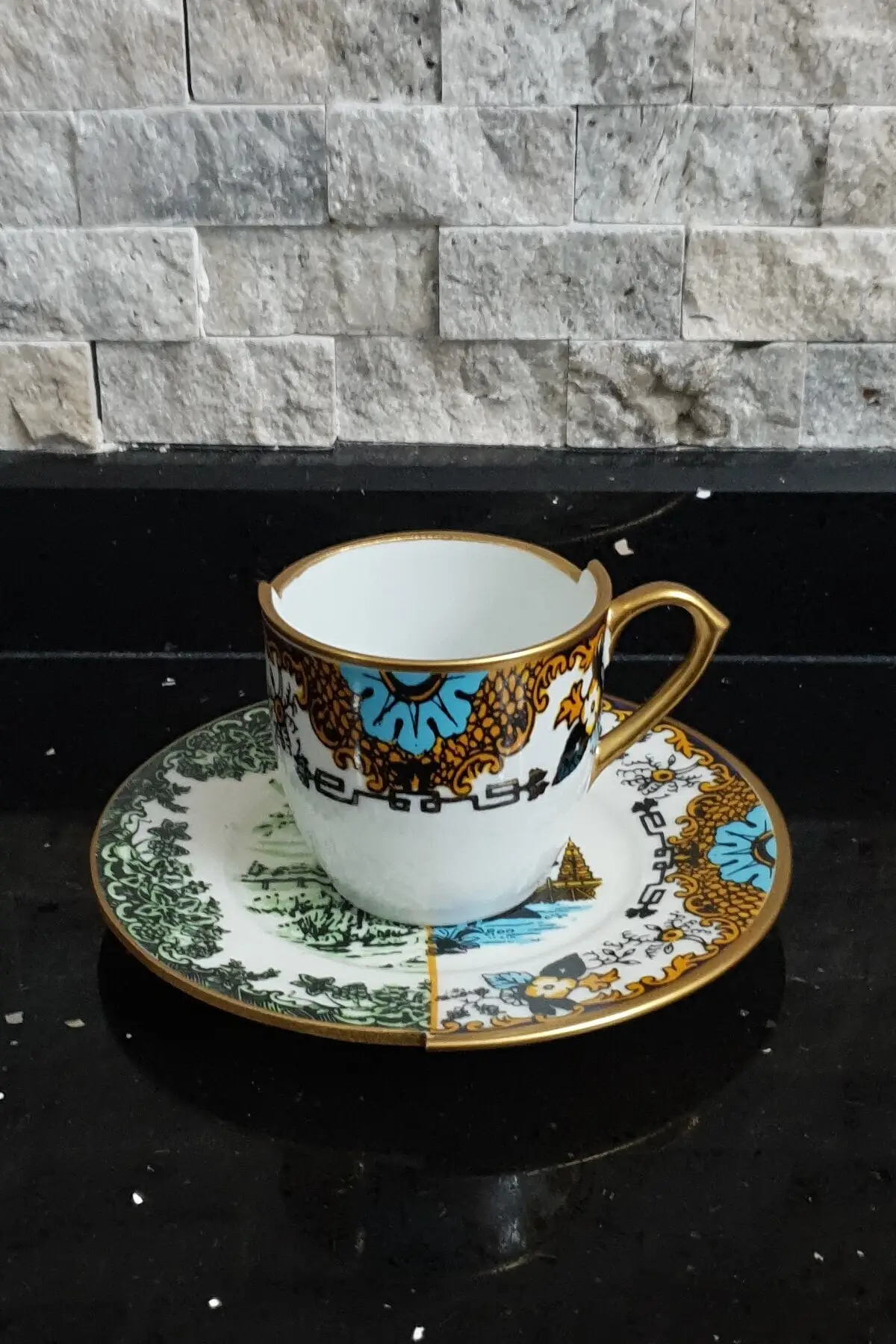 

Удивительный турецкий греческий арабский Набор чашек для кофе и эспрессо красочный гибридный 6 серии двойной узор ручной работы 6 шт. Набор ...