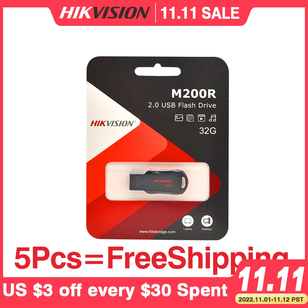 

Hikvision Original USB Flash Drive 8GB 16GB 32GB 64GB Mini Pen Drive USB2.0 Tiny Pendrive Memory Stick Storage #M200R