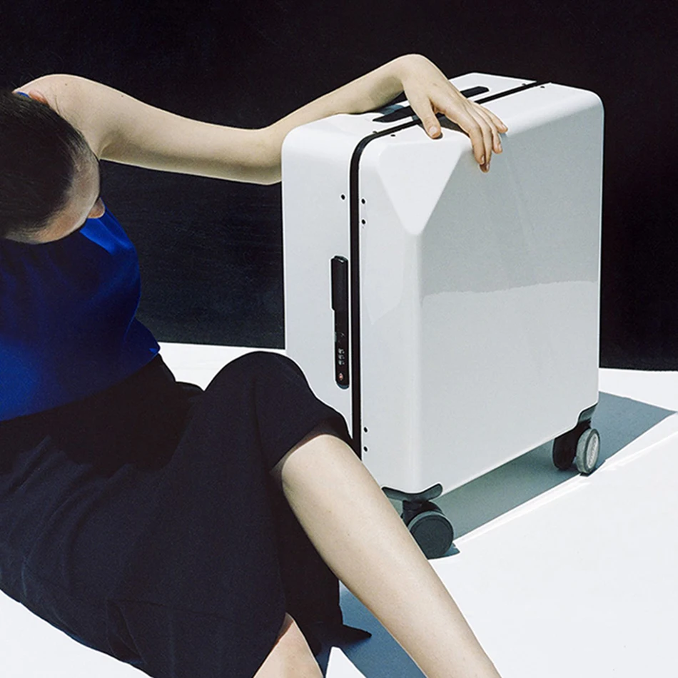 Minimalist style personality Suitcase Aluminum frame female pull bar box small boarding box universal wheel men 20, 24