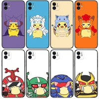 pokemon pikachu cosplay phone cases for iphone 13 pro max case 12 11 pro max 8 plus 7plus 6s xr x xs 6 mini se mobile cell