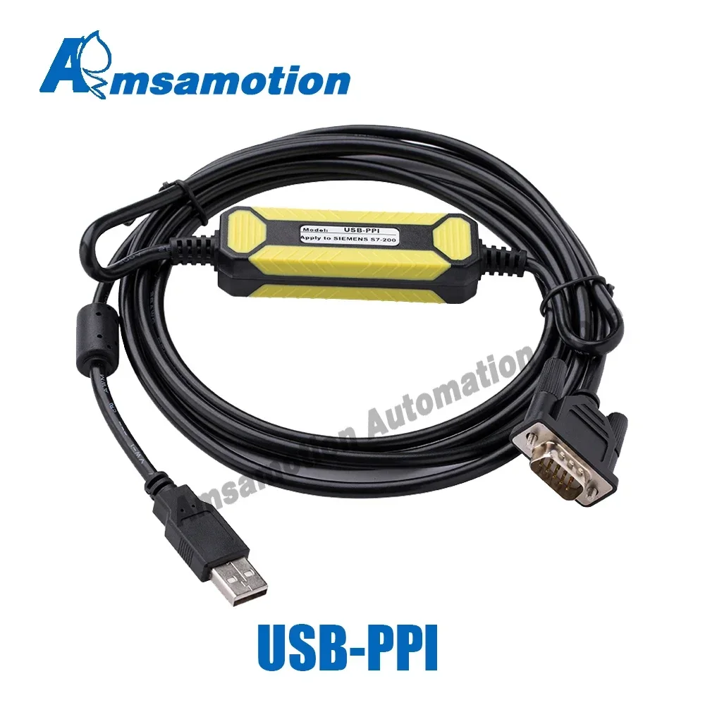Фото USB-PPI кабель для программирования ПЛК Siemens S7-200, USB PPI коммуникационный кабель 6ES7 901-3DB30-0XA0, кабель для загрузки данных MPI №3