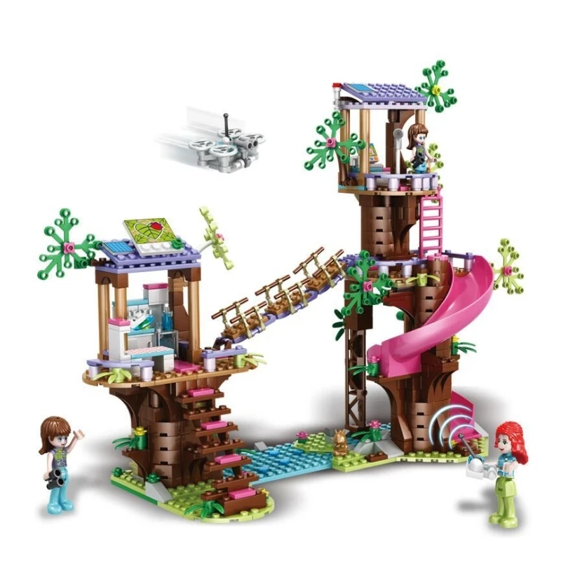

FIT 41395 41423 41424 Friends Jungle Rescue Girls Toys Blocks Friendship Bus Friends Building Blocks Bricks Christmas Gift Toys
