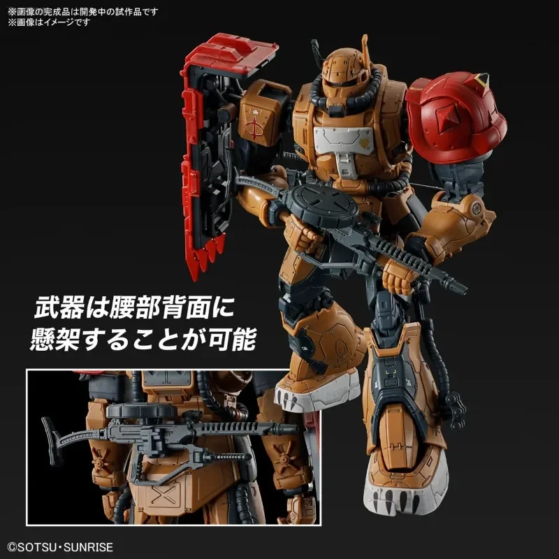 В наличии Оригинальный BANDAI HG 1/144 RX-78[G]E GUNDAM EX [RFV] & MS-06F ZAKU II F ТИП SOLARI [REV] Ver. Сборка